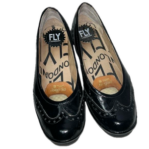 Fly London Patent Leather Wedge Shoes